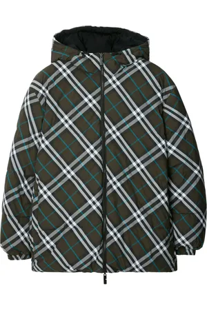 Burberry Reversible check nylon puffer jacket