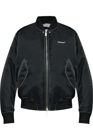 OFF-WHITE Embroidered-logo bomber jacket
