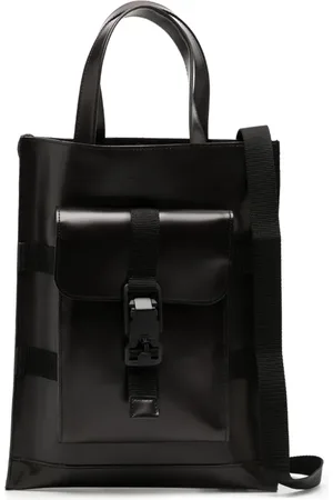 Makavelic Embossed-logo leather shoulder bag