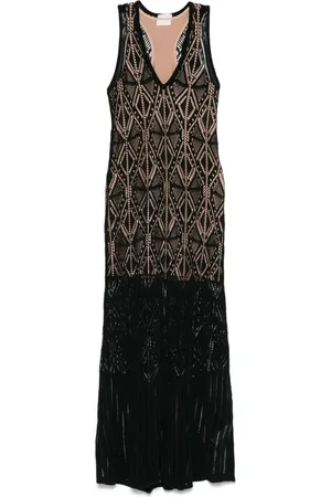 Liu Jo Open-knit maxi dress