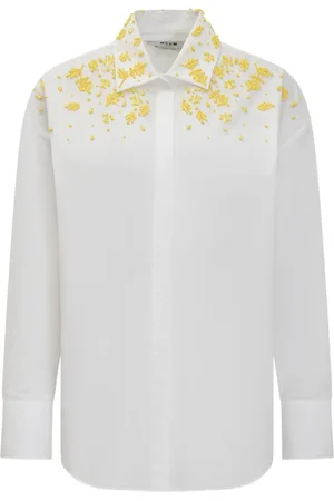 Msgm Embroidered shirt
