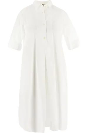 GENTRYPORTOFINO Pleat-detail shirt dress