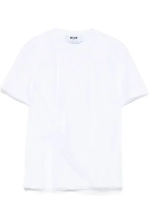 Msgm Mesh detailing T-shirt