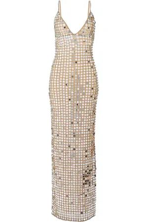 Retrofete Perri handmade-embellishments long dress
