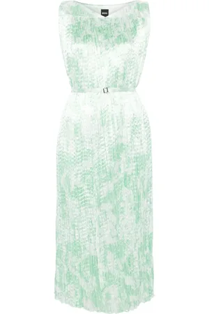 HUGO BOSS Belted midi dress