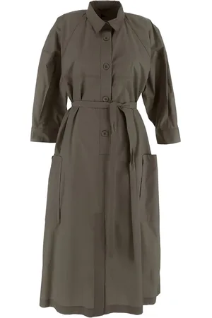 GENTRYPORTOFINO Belted shirt dress