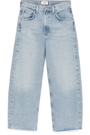 AGOLDE Low curve fray jeans