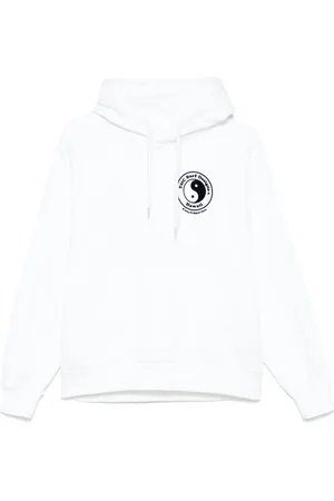 Fursac Flocked-motif hoodie