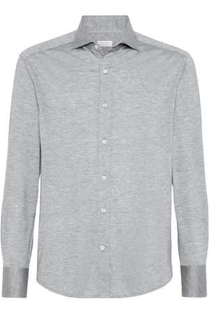 Brunello Cucinelli Silk-cotton button-up shirt
