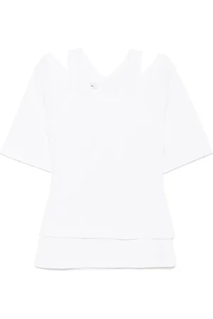 GOEN.J Dual-layer short-sleeve top