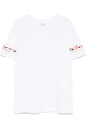 Paul Smith Floral-embroidered T-shirt