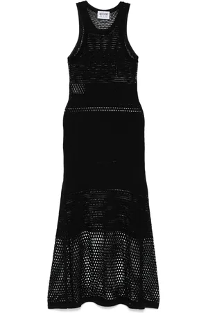 Moschino Open-knit midi dress