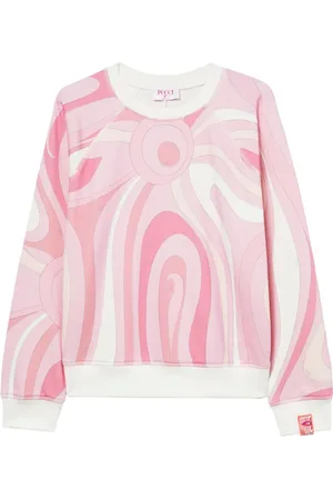 Puccini Marmo-print fleece sweatshirt