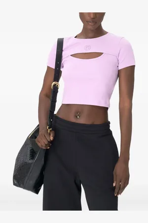 Marine Serre Cut-out jersey T-Shirt