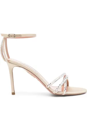 Aquazzura 90mm crystal-embellished sandals