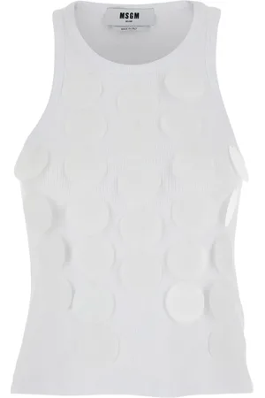 Msgm Chainmail-effect tank top