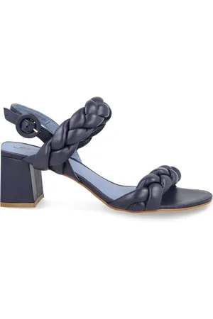 Blue Bird Braided-strap block-heel sandals