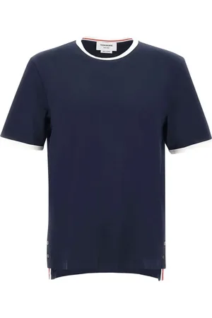 Thom Browne Contrasting-trim T-shirt