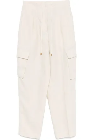 LE TRICOT PERUGIA Linen cargo pants