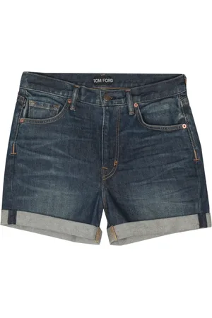Tom Ford Logo-patch denim shorts