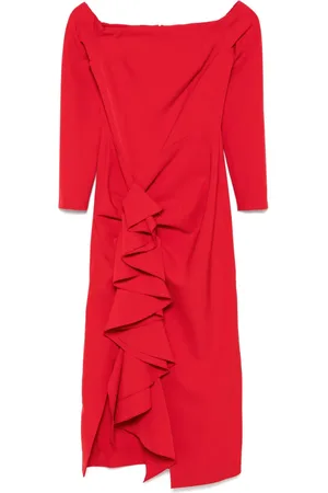MOOS Off-shoulder midi dress