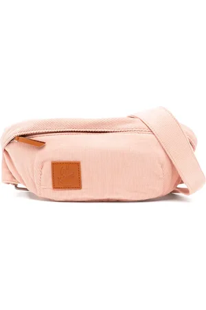 CAF Logo-patch corduroy belt bag
