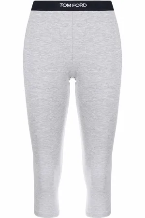 Tom Ford Cropped logo-waistband leggings