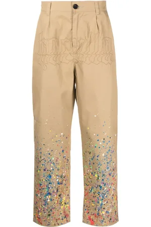 HACULLA Cotton paint-splatter trousers