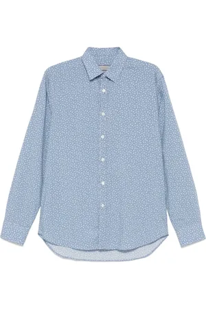 CANALI Floral-print shirt