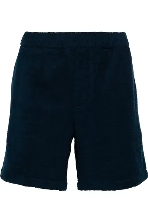 Prada Logo-plaque cotton shorts