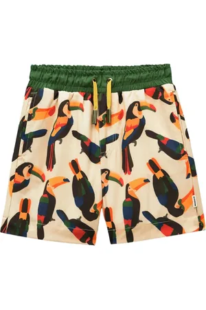 Roarsome Graphic-print swim shorts