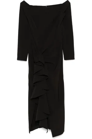 MOOS Off-shoulder midi dress