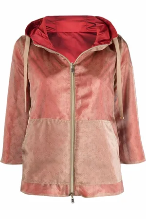HERNO Velour zip-up hoodie
