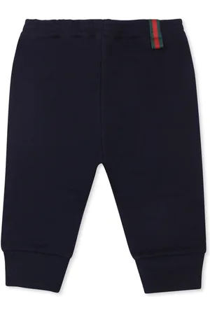 Gucci Web-stripe cotton tracksuit bottoms