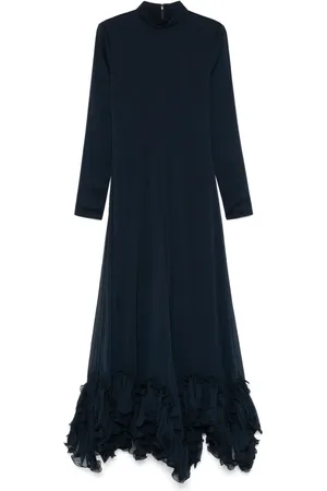 ROTATE Ruffled chiffon maxi dress