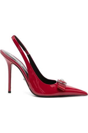VERSACE 110mm Gianni Ribbon pumps