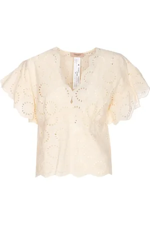 Twin-Set Broderie-anglaise blouse