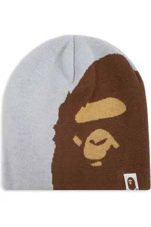 A Bathing Ape Logo beanie hat