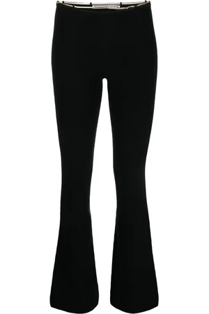 Alexander Wang Ribbed chain-link flared trousers