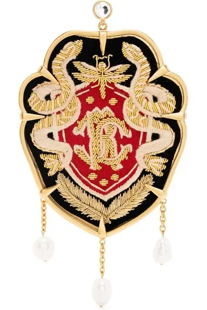 Roberto Cavalli Monogram Crest statement earrings