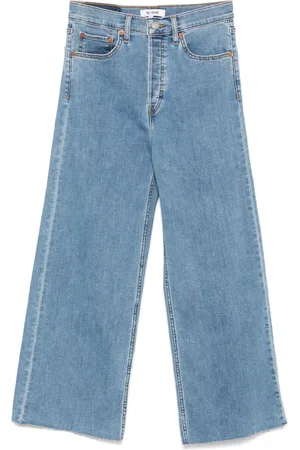 RE/DONE High-rise wide-leg jeans
