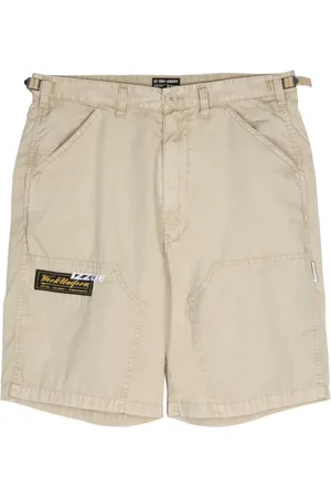 Izzue Logo-embroidered panelled shorts
