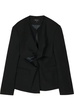 Botter Collarless virgin-wool blazer