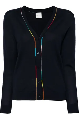 Paul Smith Contrast-trim merino-wool cardigan