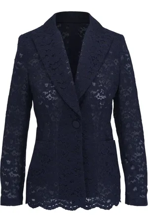 TALBOT RUNHOF Lace-panelled blazer