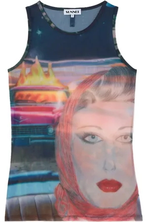 SUNNEI Annemarie-print sheer top