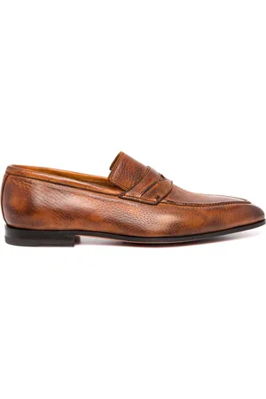Bontoni Principe leather slip-on loafers