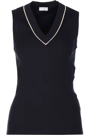 Brunello Cucinelli Contrasting-trim vest