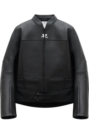 Courrèges Scuba leather bomber jacket