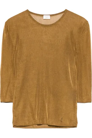Saint Laurent Cassandre knitted top
